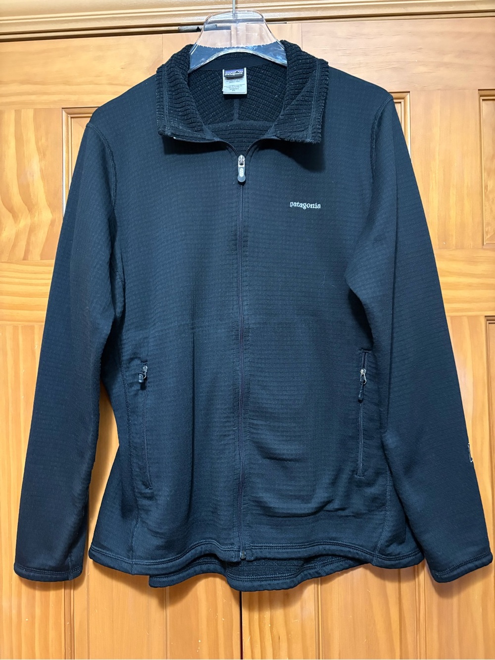 Patagonia R Regulator Polartec Black Lightweight Full-Zip Jacket Size XL EUC
